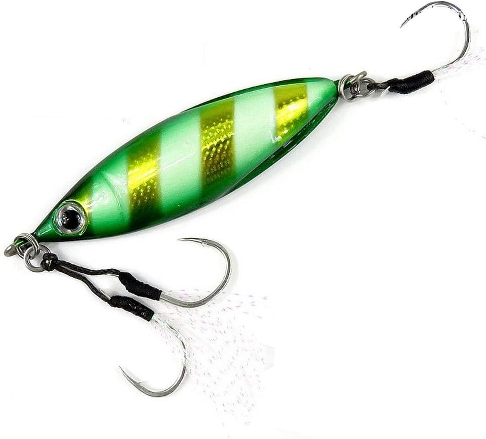 Jigging-Z MicroBomb, 2.8 oz (80 g), 2.1 oz (60 g), 1.4 oz (40 g), Metal Jig, Ultra Compact! Asymmetrical Micro Body Jig Assist Hook Won TG Bait in Field Test