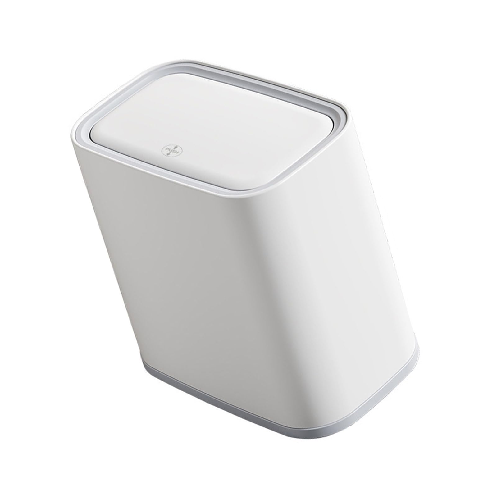 CAZSTYK Large Capacity Vacuum Adsorption Trash Can with Lid Odors Control for Kitchen Bathroom Home Sealed Lid Waste Basket