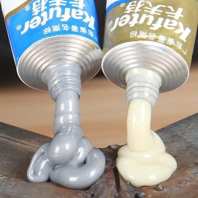 Magic Metal Mending Cold Weld Epoxy – AB Strong Adhesive Glue for Metal, Aluminum, Plastic – Waterproof, Heat-Resistant Repair Paste for Auto, Pipe, Engine, DIY Welding, Crack & Gap Filler (PACK OF 1)-image-5