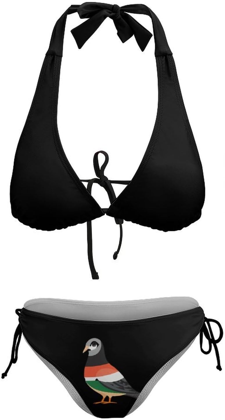 Peace Palestinian Free Novelty Women's 2 Piece String Bikini Set Swimsuits Bathing Suit Swimwear
