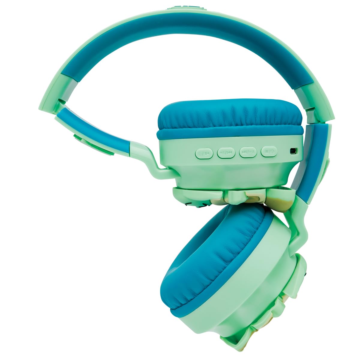 Lexibook, Star Wars, Cuffie Bluetooth Grogu con luci, Verde, HPBT015SWLXB | Uso Bluetooth o cavo, volume sicuro 85 dB, controlli su microfono, design pieghevole con slot SD, regolabile e portatile