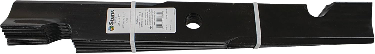 Stens New Stens Notched Lawnmower Blade, 6 Pack, 355-287-6 Compatible with/Replacement for Exmark 103-6403-S, 103-6403, 103-6398, 103-6393-S, 103-6393, 103-6383-S, 103-6383