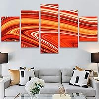 SIGNWIN 5 Panel Canvas Wall ArtAbstract Colorful Decorative ElementsModern Artwork for Home Decorations Ready to Hang - 60