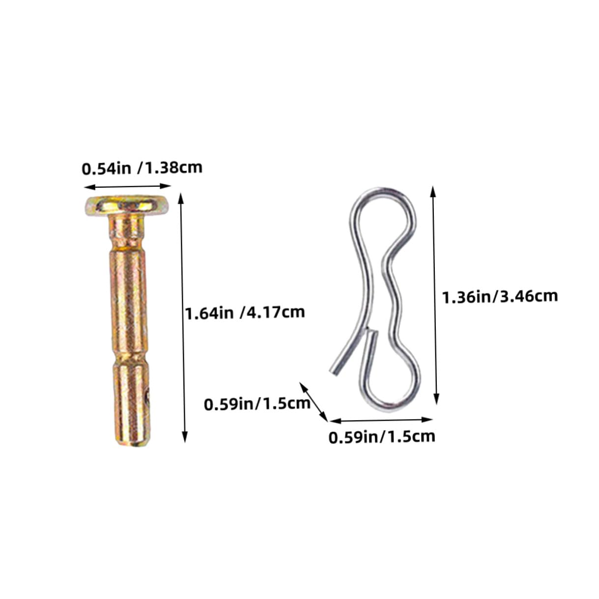 Gadpiparty 6 Ensembles Kit Goupilles de Cisaillement et Épingles Nourrice Légères pour Fraise à Neige Détachées Durables pour Protection Boîte de Vitesses de Saleuse Neige ATV et Cycle
