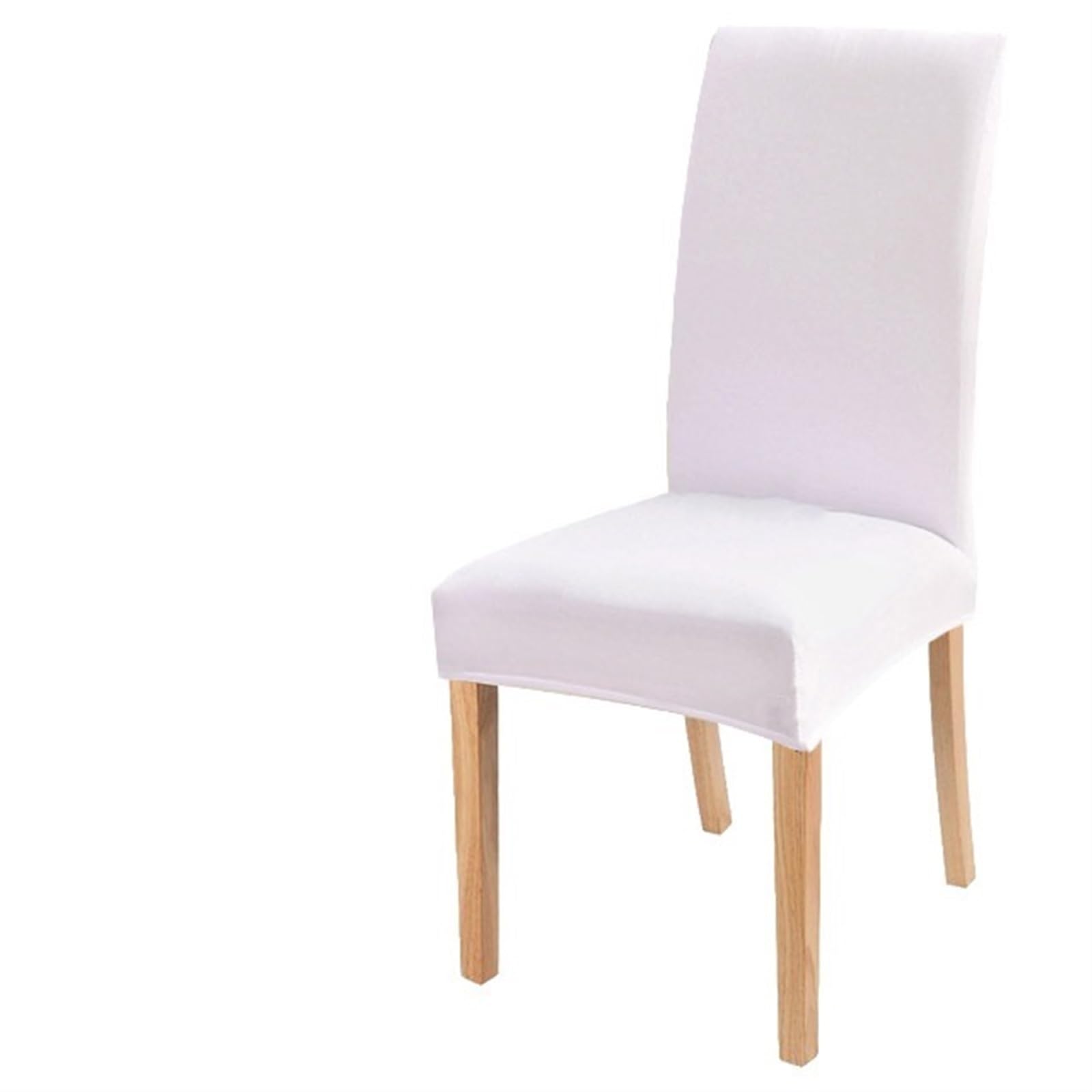 QXBFNDC Chair Covers Elastic solid color Chair Cover Home Spandex Stretch Slipcovers Chair Seat Covers For Kitchen Dining Room Wedding Banquet Home(White)