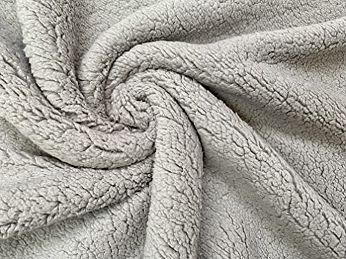 Tela de forro polar sherpa, material elástico supersuave, para decoración del hogar, tapicería,...