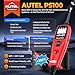 Autel PowerScan PS100 Automotive Circuit Tester 2.0, 12-24V Power Circuit Probe Tool, Electrical Short Open Circuit Finder, AC/DC/Resistance/Component/Signal/Test Light Automotive, 20ft Extension Cord