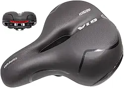 Banco Selim de Bicicleta Gel Confortável Macio 2 Molas Vazado