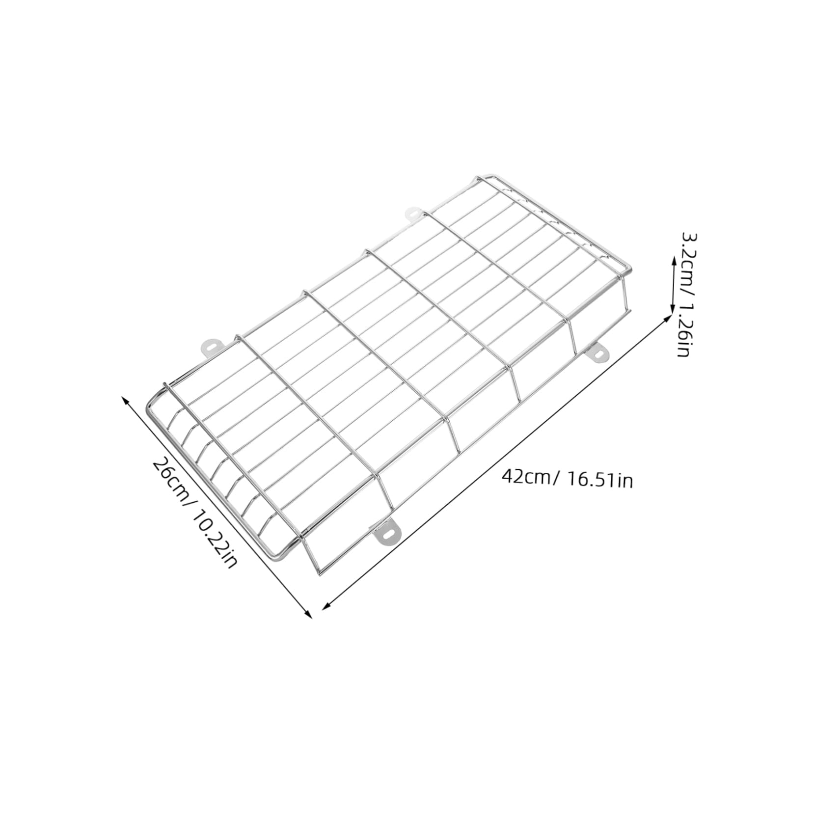 OFFSCH Easy Install Wall-mounted School Sign Light Guard Emergency Light Protection Cover Metal Wire Safety Cage