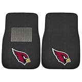FANMATS 17129 NFL - Arizona Cardinals Embroidered Car Mat , Team Color, 17'x25.5'