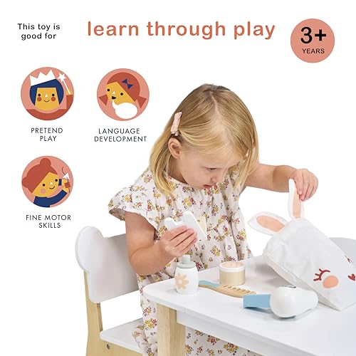 Mentari Bunny Make Up Set MT7932 maletín de maquillaje infantil de madera 4