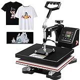 Tolsous 12 x 10 Heat Press Machine Swing-Away Digital Heat Transfer Sublimation Printing Machine for T-Shirt, Mouse Pad, Phone Case, Cotton, Bags, Tablecloth