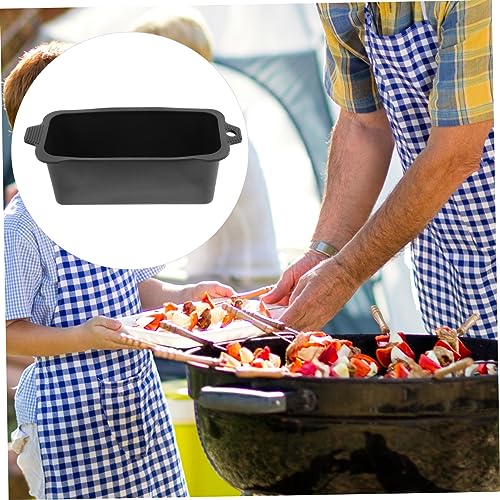 Yardwe 2St Backformen Fettauffangwanne Gummifettauskleidung Fettauffangfolie Fettauffang-Silikonauskleidung Fettbecher-Liner aus Silikon Fettauffangschale Backgeschirr Kollektor Zubehör – Bild 3