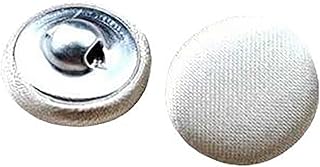 20 Pcs Satin Covered Metal Shank Buttons Cloth Buttons for Wedding Dress Tuxedo Suits - Buy now