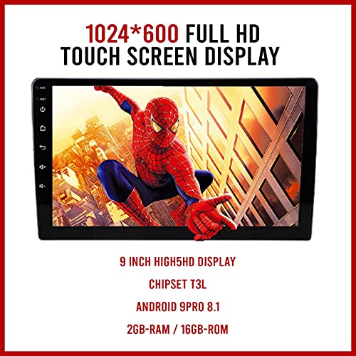Image of Nippon Ndroid 9Pro 9.1 Inch High5Hd Touch Panel Android 10.1 Car Multimedia Player with Ultra IPS Display with 2Gb-Ram / 16Gb-ROM, Bluetooth, WiFi, GPS, Mirror Link, SWC, USB, Dvr ¦