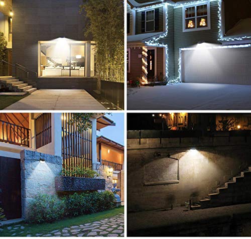 Solar Light Outdoor 100 LED Waterproof Security Wall Night Light with Motion Sensor 270° Wide Angle for Pathway Porch Yard Garage Garden Fence Walkway Driveway 2 Pack - Thumbnail 6