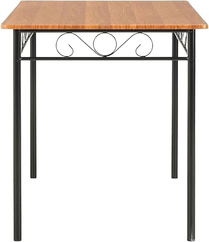 Miniatura 5 de qiangxing Dining Table Dining Room Table Mesas De Comedor Kitchen Dining Table Brown 47.2"x27.6"x29.5" MDF