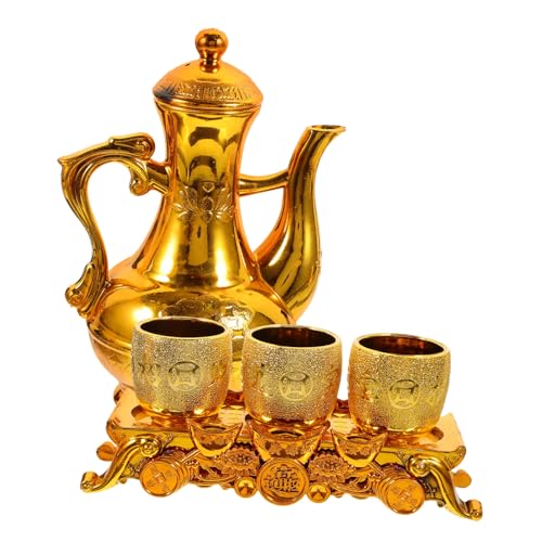 OUNONA レトロスル供水杯酒壺 祭壇用仏具兼用 家用礼拝茶杯と酒杯 多用途再利用可能 洗練されたクラシックデザイン