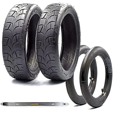 myBESTscooter - 8.5 inch Rubber Pneumatic Tire For Xiaomi M365 1S 3 Essential Pro 2 Electric Scooter (2 8x1/2x2 Tyres, 2 Inner Tubes) Cover
