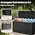 GYMHILL 90 Gallon Deck Box Outdoor Storage Box Waterproof for Patio Furniture,Outdoor Cushions,Garden Tools and Pool Supplies,Lockable, Resin and Easy to Install Black