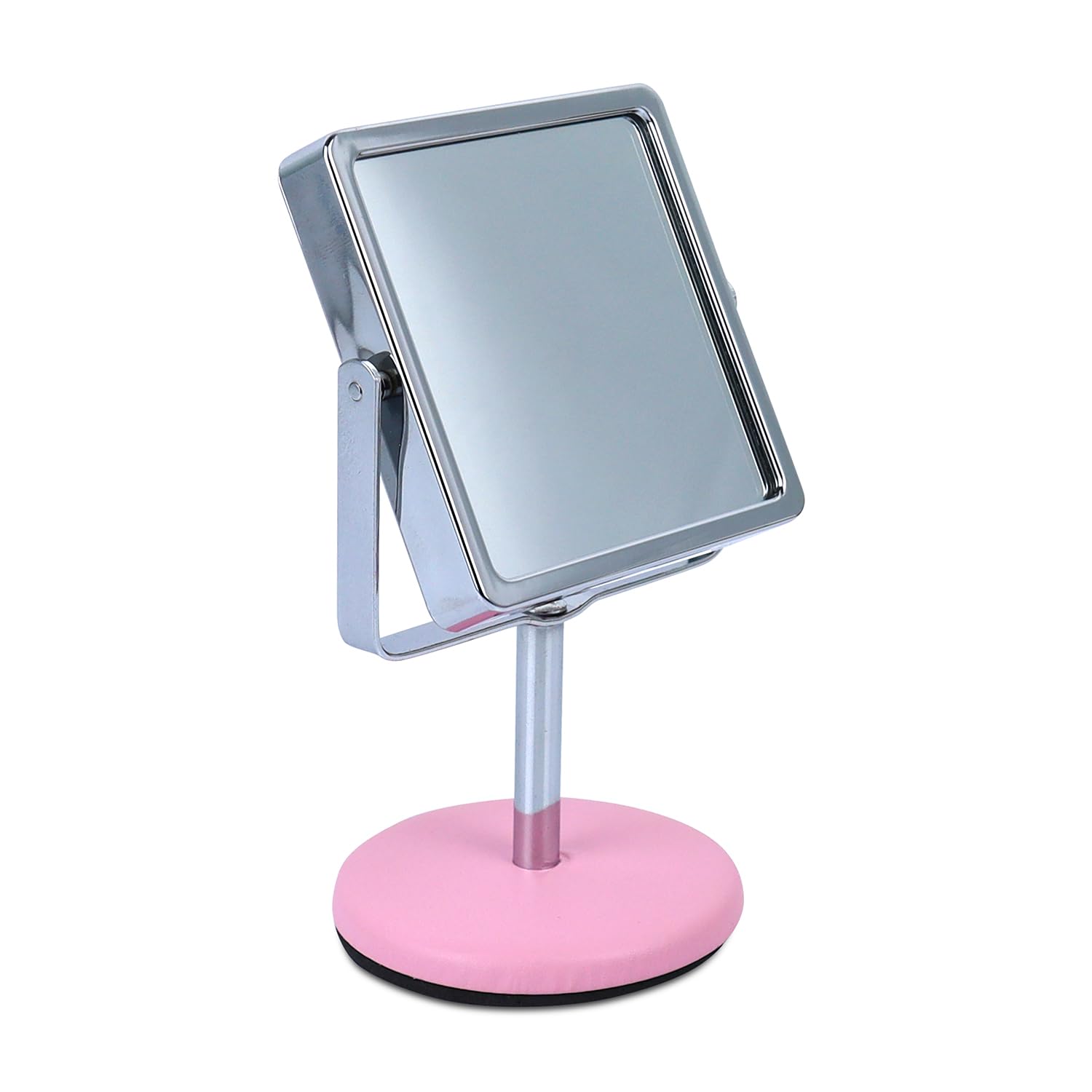 NFI essentials Dressing Table Cosmetic Makeup Mirror with Stand, Square Shape Mirror for