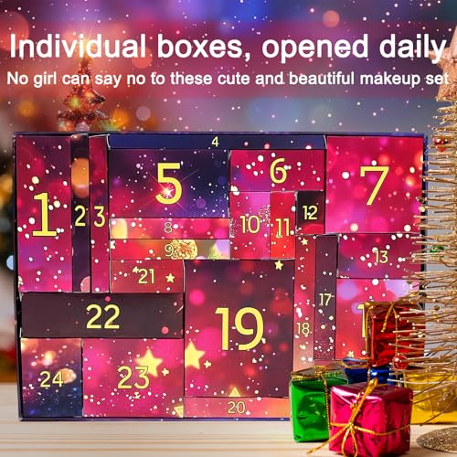 Phoebe 24 Girls Teens Makeup Advent Calendar 24 Pcs Individually Boxed Christmas Xmas Surprises Beauty Countdown Set thumb #3