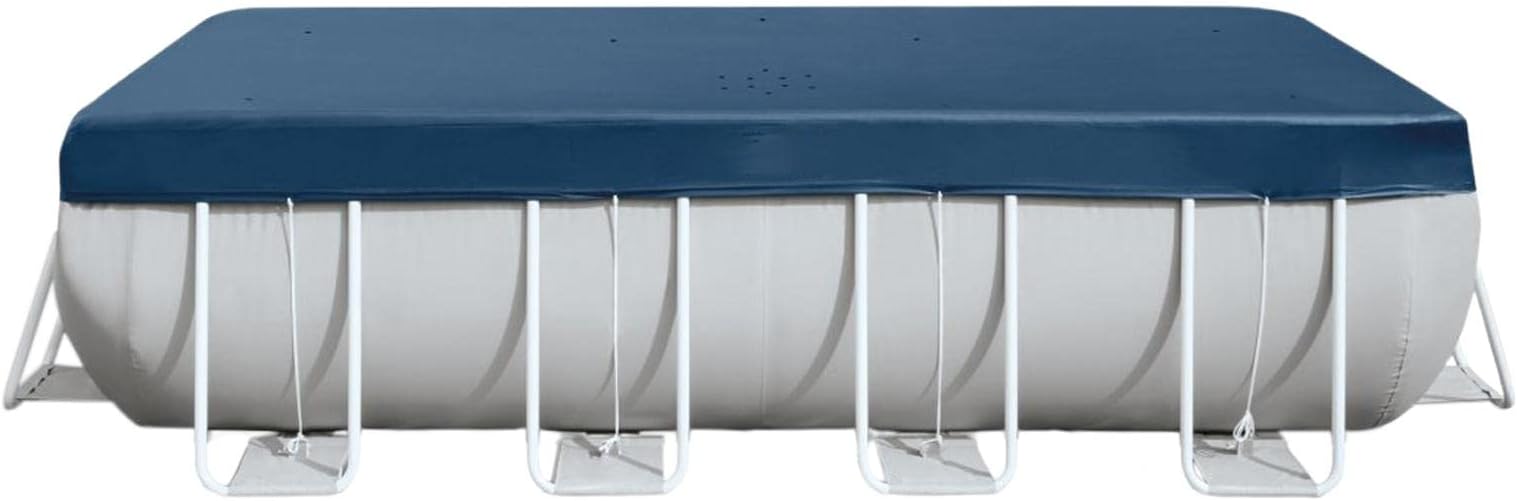 10 Pcs Rectangle Pool Cover - Folding Pool Cover Swimming Pool Dust Cover | Pool Cover for Steel Pro Pool Paddling Pool Zebroau