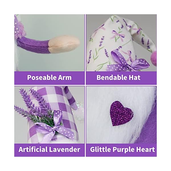   Lavender-Gnomes-DecorSpring-Purple-Gnome-Decorations-for-HomeLavender-Flower-GnomesGarden-Gnome-Decor-Summer-Gnome-Tiered-Tray-DecorGnome-Gifts-for-Woman
