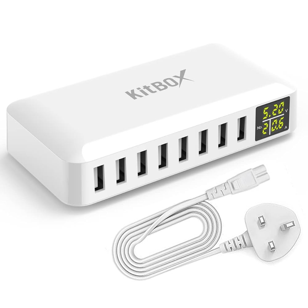 スマホアクセサリー Smart USB Charger 40W 8A 8 Multi-Port Smart USB Charger 40W 8A 8 Multi-Port