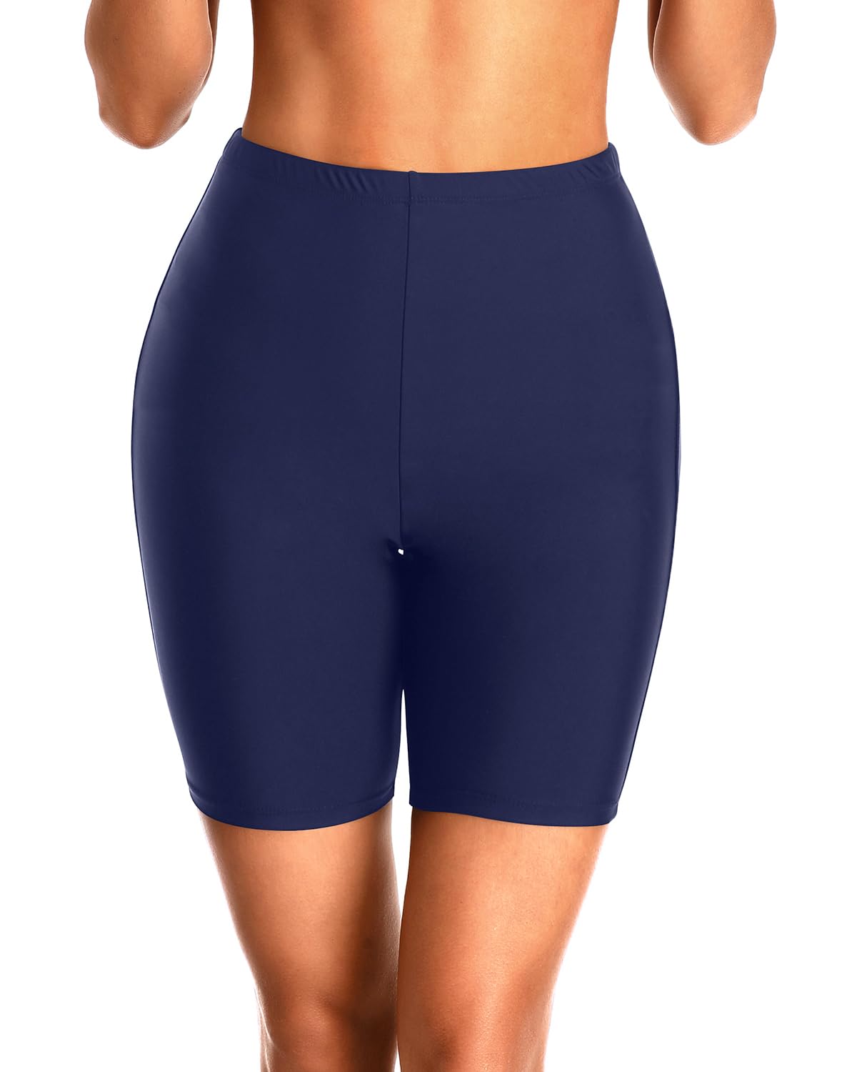 holipick Women 6" High Waisted Swim Shorts Tummy Control Boy Shorts Swimsuit Long Board Shorts Bathing Suit Bottoms-picture-36