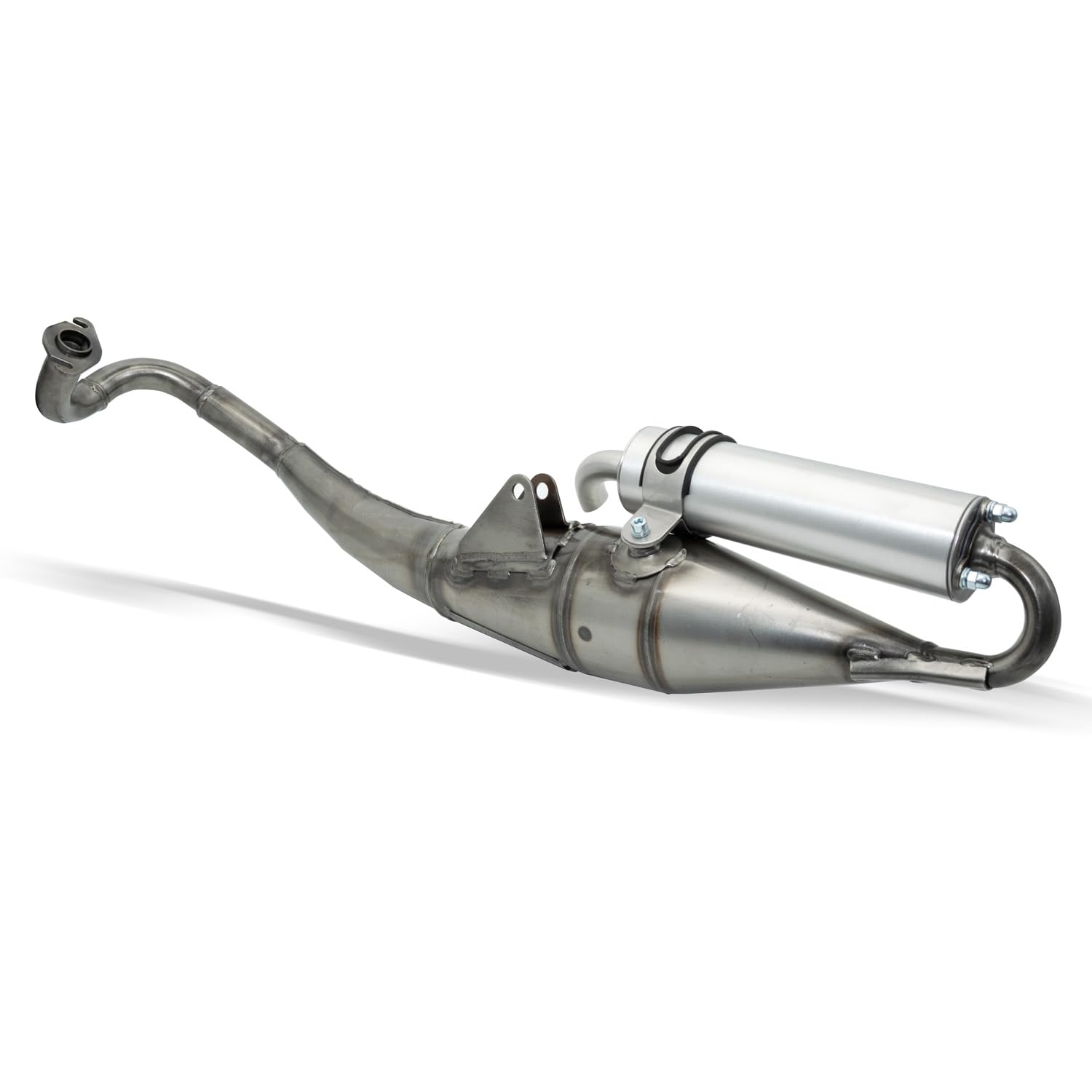 Auspuffanlage LeoVince Handmade TT für Peugeot JetForce 50 TDSI/C-Tech/Ludix Blaster/One/Speedfight, mit E-Prüfzeichen