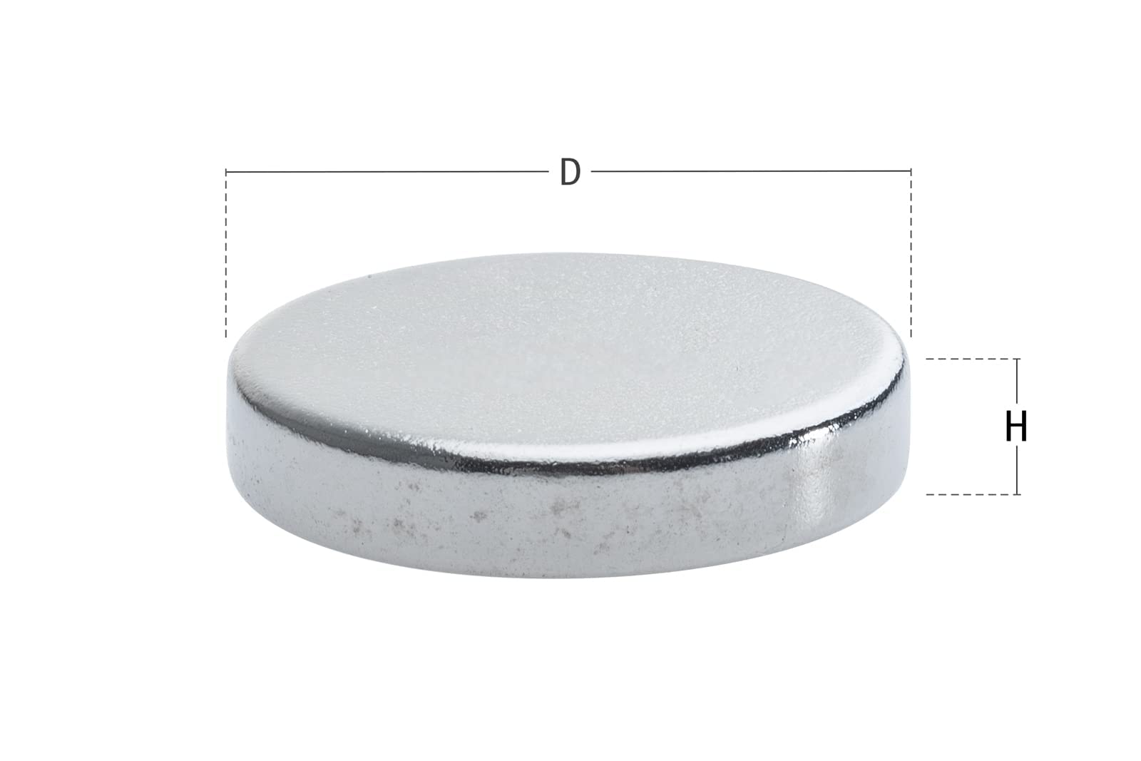 Italfitmagnetisrl | 10 sztuk - Super mocne magnesy Neodymowe Siła 9,60 kg - Średnica 40 mm Grubość 4 mm