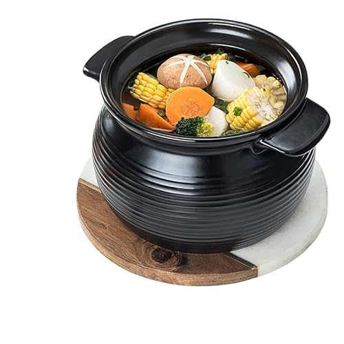 Cacerola Hierro Fundido Cazuela de una olla, for estofado resistente al calor, for sopa cerámica, for, porcelana for el hogar(4 L)