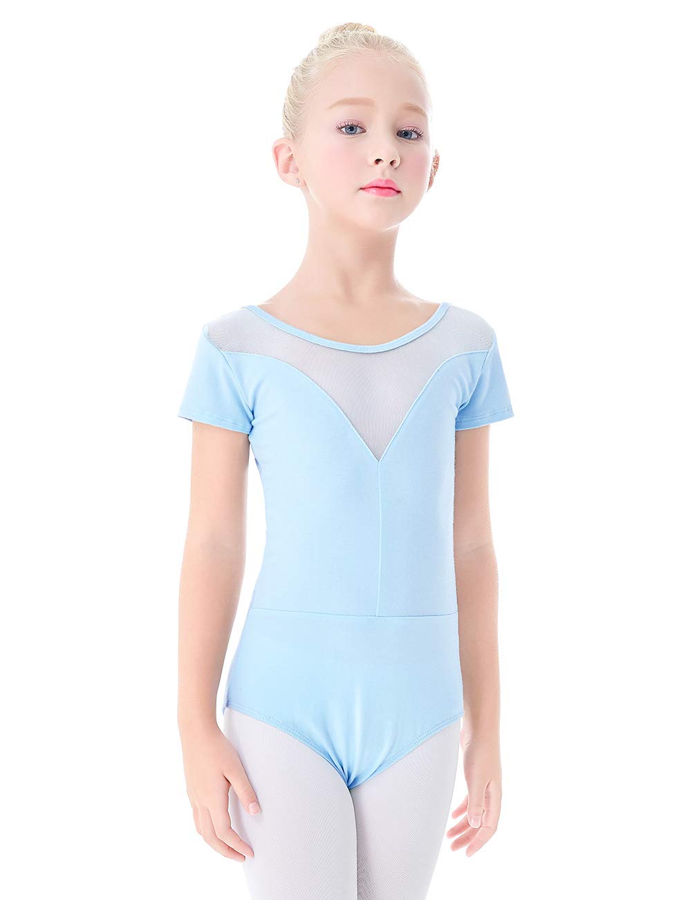 Pink Toddler Girls Dance Leotards Mesh Ballet Outfit