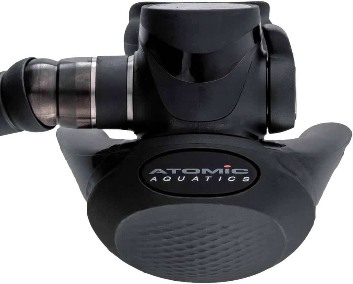 Atomic Aquatics TFX Scuba Diving Regulator | Unique Front Exhaust Design | Provides Effortless Breathing in All Diving Positions| Durable Titanium Components