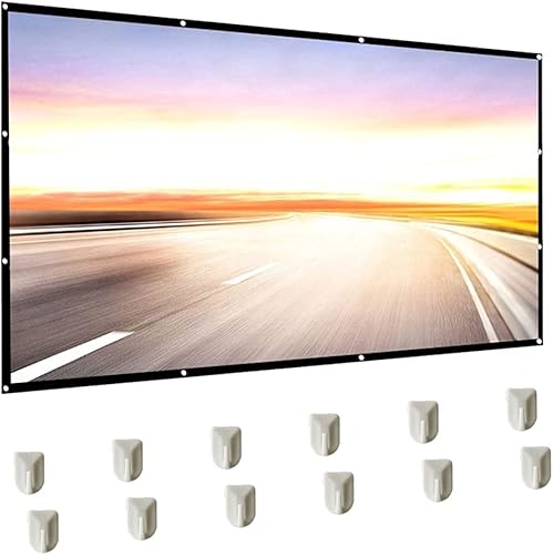 Miniatura 3 de Projector Screen 150 Inch 169 Foldable Anti-Crease Portable Projection Movies Screen for Home Theater Outdoor Indoor