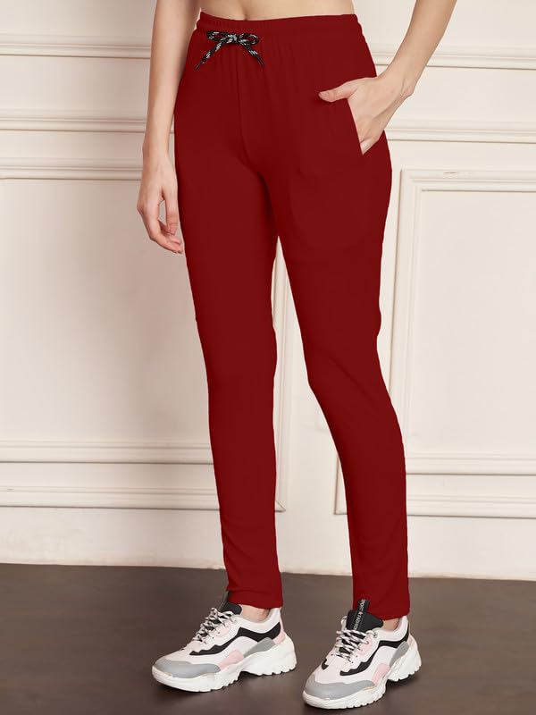 Image of DTR FASHION Polyester Blend Front Taped Tracksuit | Night Wear Suit For Women