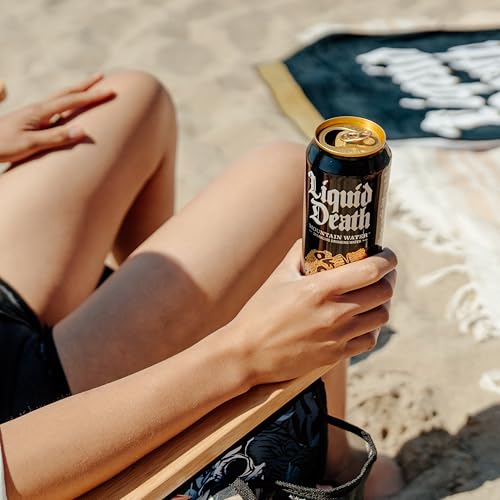 Liquid Death, Sparkling Mountain Water, 8-Pack (19.2oz Cans), Real Mountain Source, Infinitely Recyclable Ice-Cold Cans, American Made - Thumbnail 2
