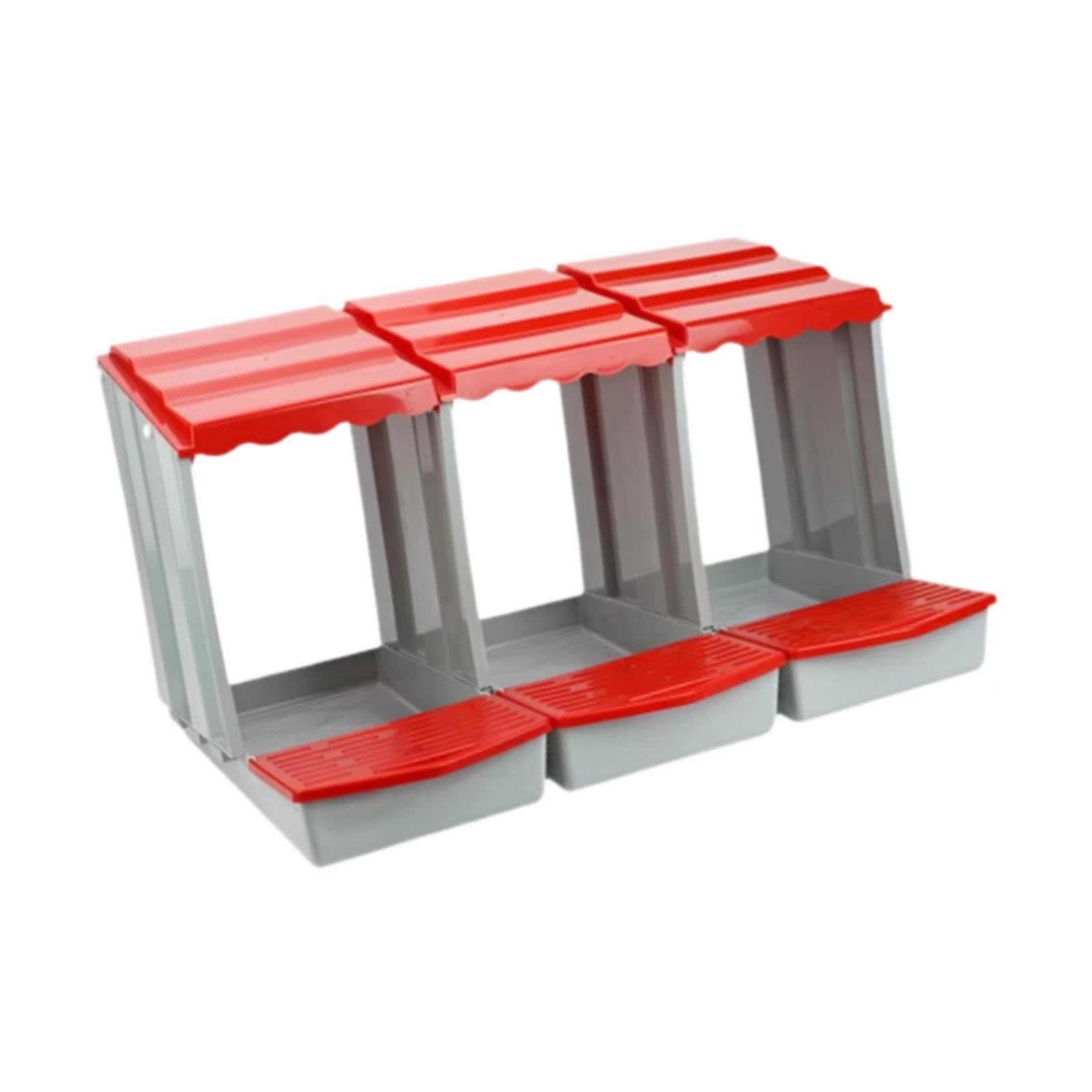 Caja para de Huevos Resistente Y Cómoda Nido para Gallinas Ponedoras Caja de Cría para Y Gansos Circulación de Aire Apta para Criaderos a, Rojo, M