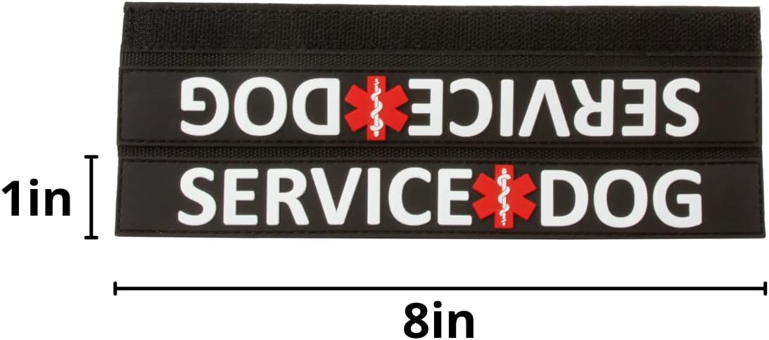 Tacticollar - Dog Leash Sleeves, Double Sided, Highly Visible, Provide Advanced Warning to Prevent Accidents (Service Dog and Training Bundle)