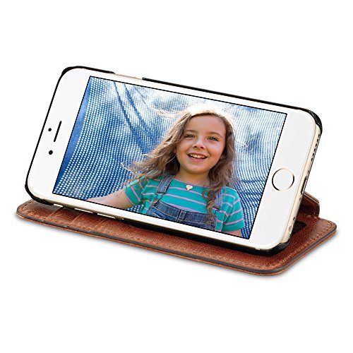 Sena Ultra Thin Wallet Book, Thinnest Book Style Wallet Case Solution For The Iphone 8/7 / 6 (Cognac) #TOP3