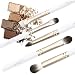 Anne's Giverny Eyeshadow Brush Set Blending Crease Smudge Eyeliner Detailer Kit in 5pcs Eyebrow Makeup Brushes