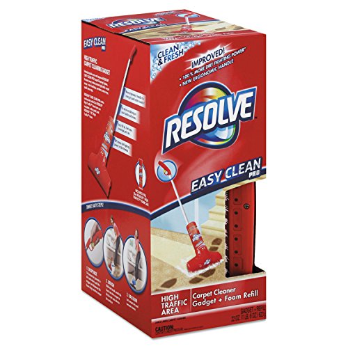 Resolve Easy Clean Pro Carpet Cleaner Gadget & Foam Spray Refill, Clean & Fresh 22 oz Can, Carpet Shampooer System