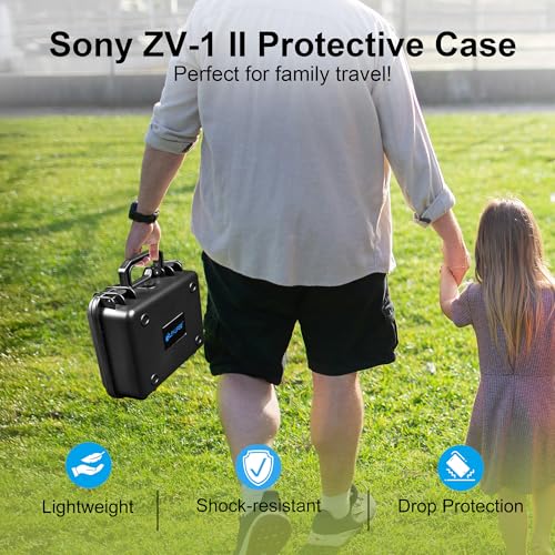 Maleta rígida impermeable portátil Lekufee para cámara Sony ZV-1 miniatura 6
