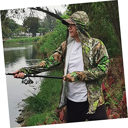 INOOMP Pesca Roupas De Proteção Solar Roupas De Camuflagem Selva Decorações Decoração Ao Ar Livre Ro