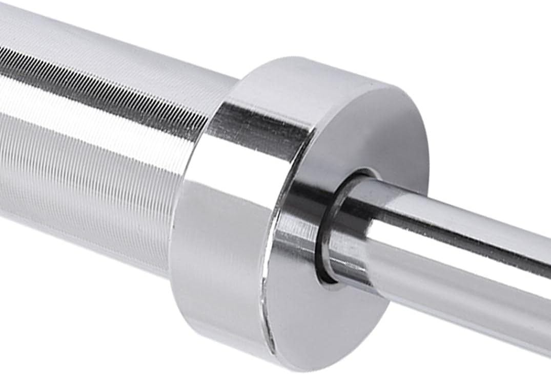 6Ft/7Ft Olympic Weight Barbell Bar, Solid Iron Weightlifting Bar Strength Training Bars Workout Equipment Weight Bar for Lifting Home Gym Fitness Exercise, Suitable for 2 inch Plates (5ft / 60in, Chrome Silver) : Sports & Outdoors