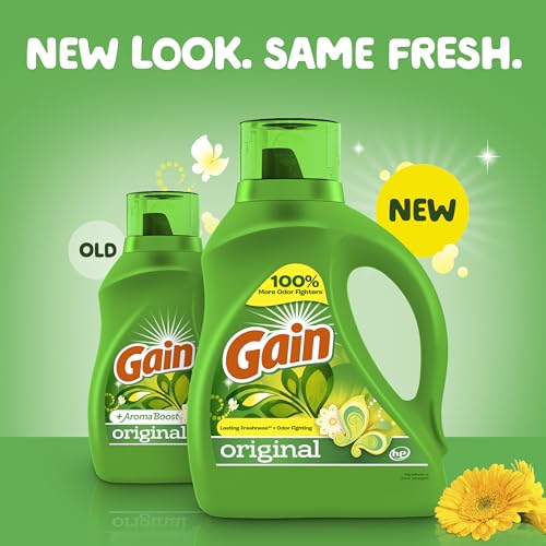 Gain Liquid Laundry Detergent, Original Scent, 194 fl oz, 134 loads, Freshness + Odor Fighting, Laundry Detergent Liquid Soap - Image 3