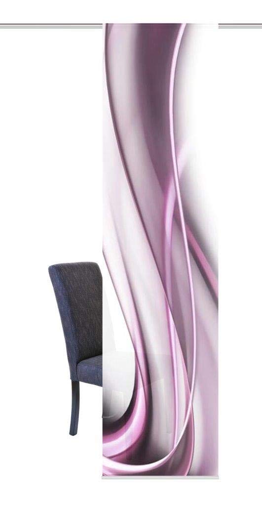 Home Fashion Onda Panneau Coulissant en Tissu d'ameublement Impression numérique Onda, Plastique, 245 x 60 cm, Tissu, Baie, 245 x 60 cm