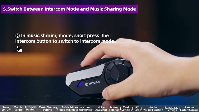 Amazon.com: Moman Motorcycle Intercom, 2-Way Intercom