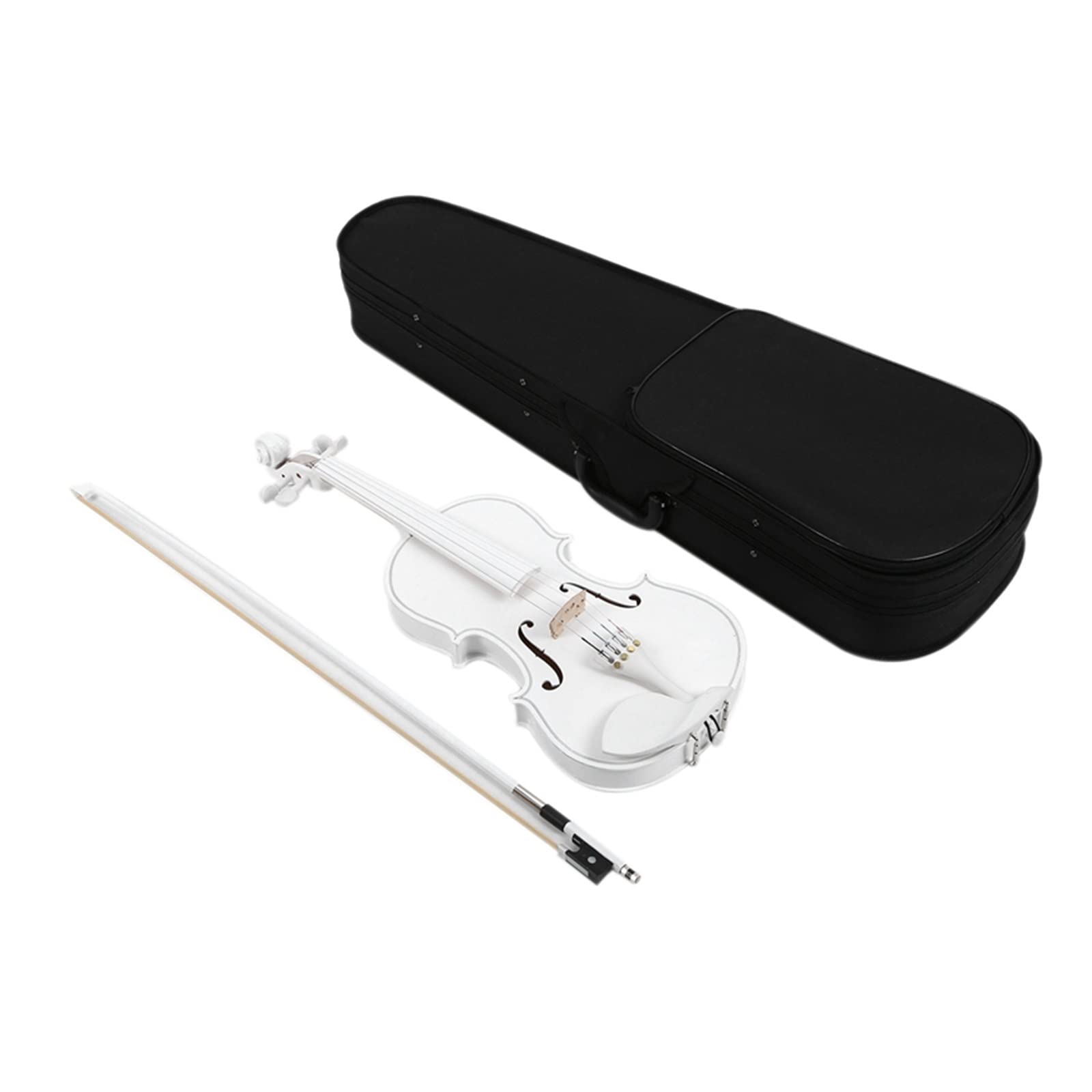 Violino per Studenti 4/4 Strumento Musicale per Violino A Grandezza Naturale Set Violino Bianco per Principianti per Bambini Violini per Studenti